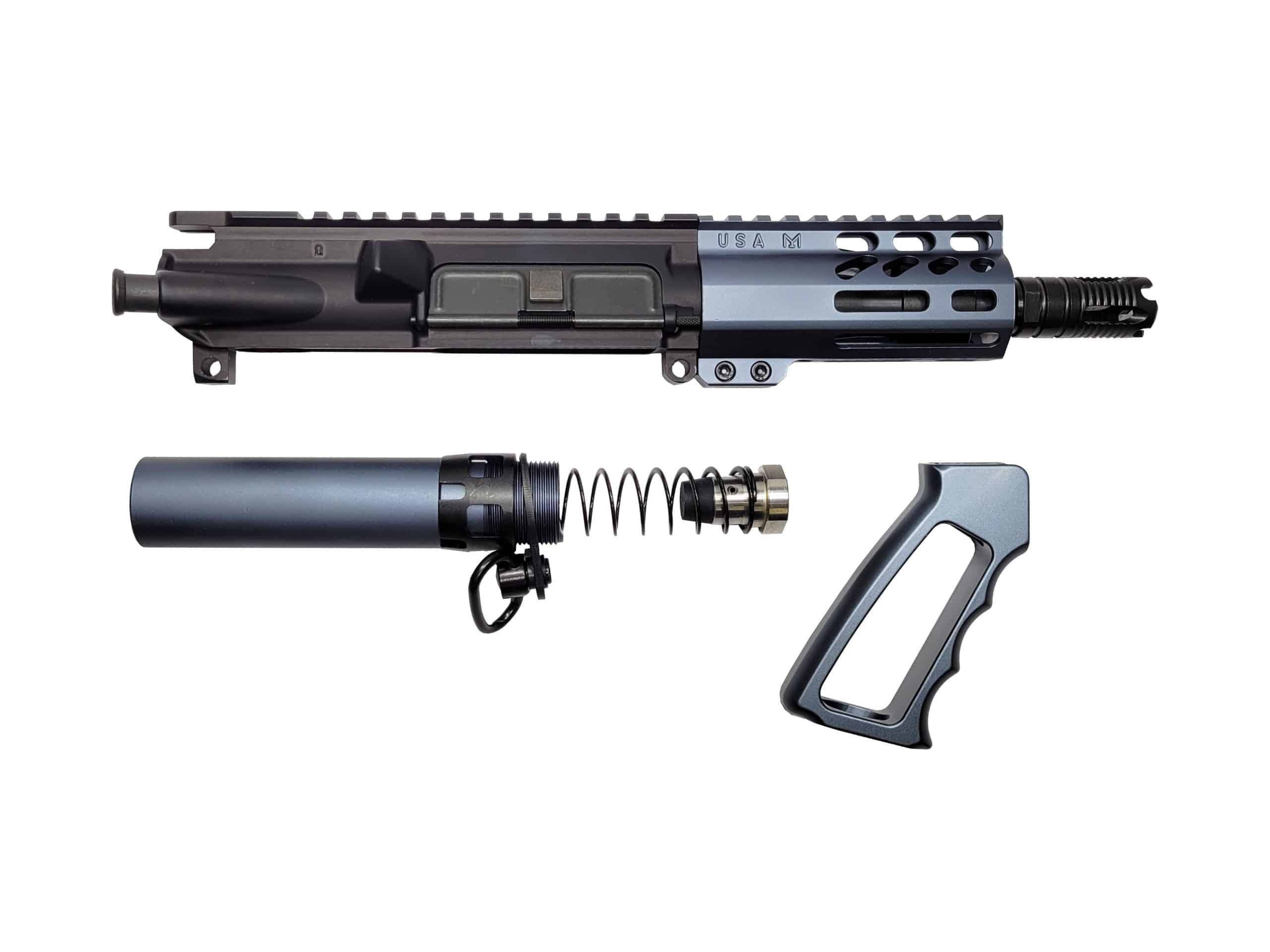 ar 15 stock, ar 15 uppers, ar pistol upper, ar15 upper receiver, ar15 gas block, blue ar 15, fake suppressor, ar uppers for silencers, ar upper, ar uppers, ar15 uppers